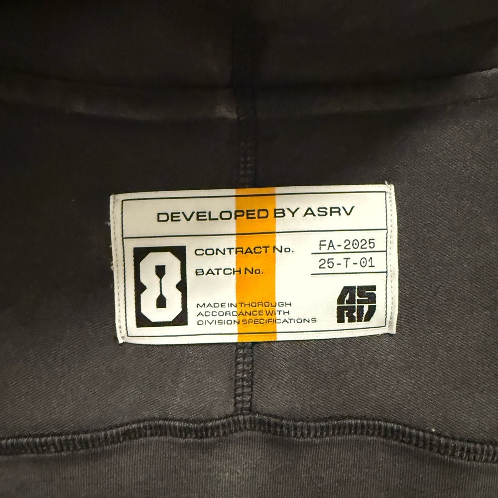 ASRV Men's Ombre Charcoal-to-Black Crewneck Hoodie - Picture 4 of 4